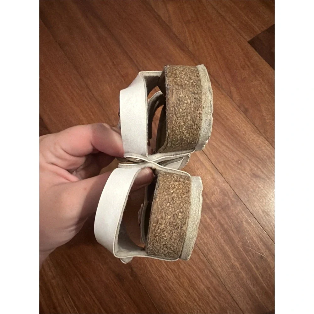 Birkenstock Rio Kids Sandals White Size EU 28 US 11 Narrow Ankle Strap Girls